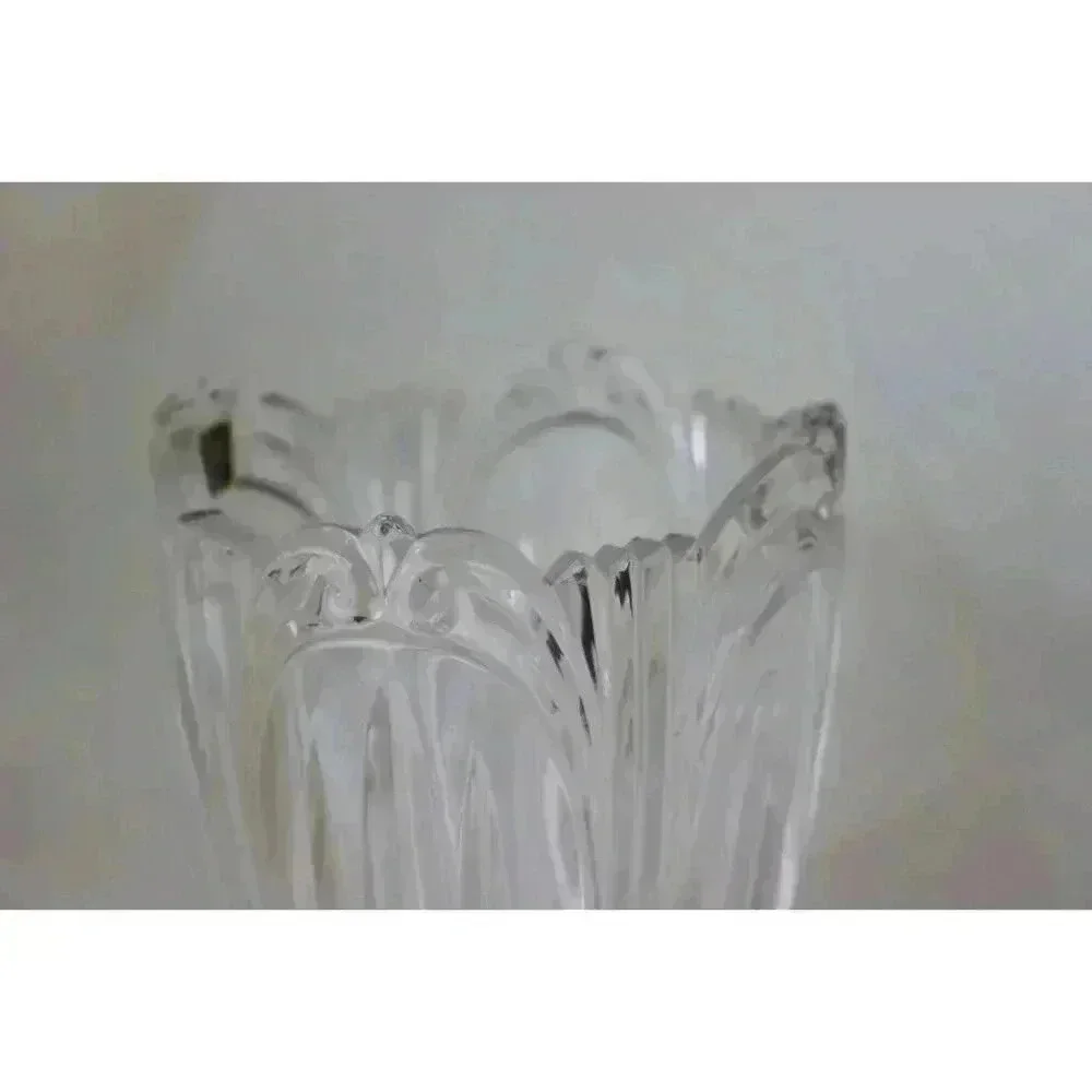 Floral vase, Oneida Germany, lead crystal, flower  wedding Anniversary Gift,‎